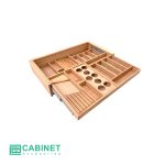 جا قاشق چنگالی چوبی دو طبقه تانسو - Tansu