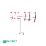 جا لباسی دیوارکوب T2905 پلاتین – Platin