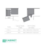 مجیک کرنر کابینت زمینی WB2106S ملونی - Melloni